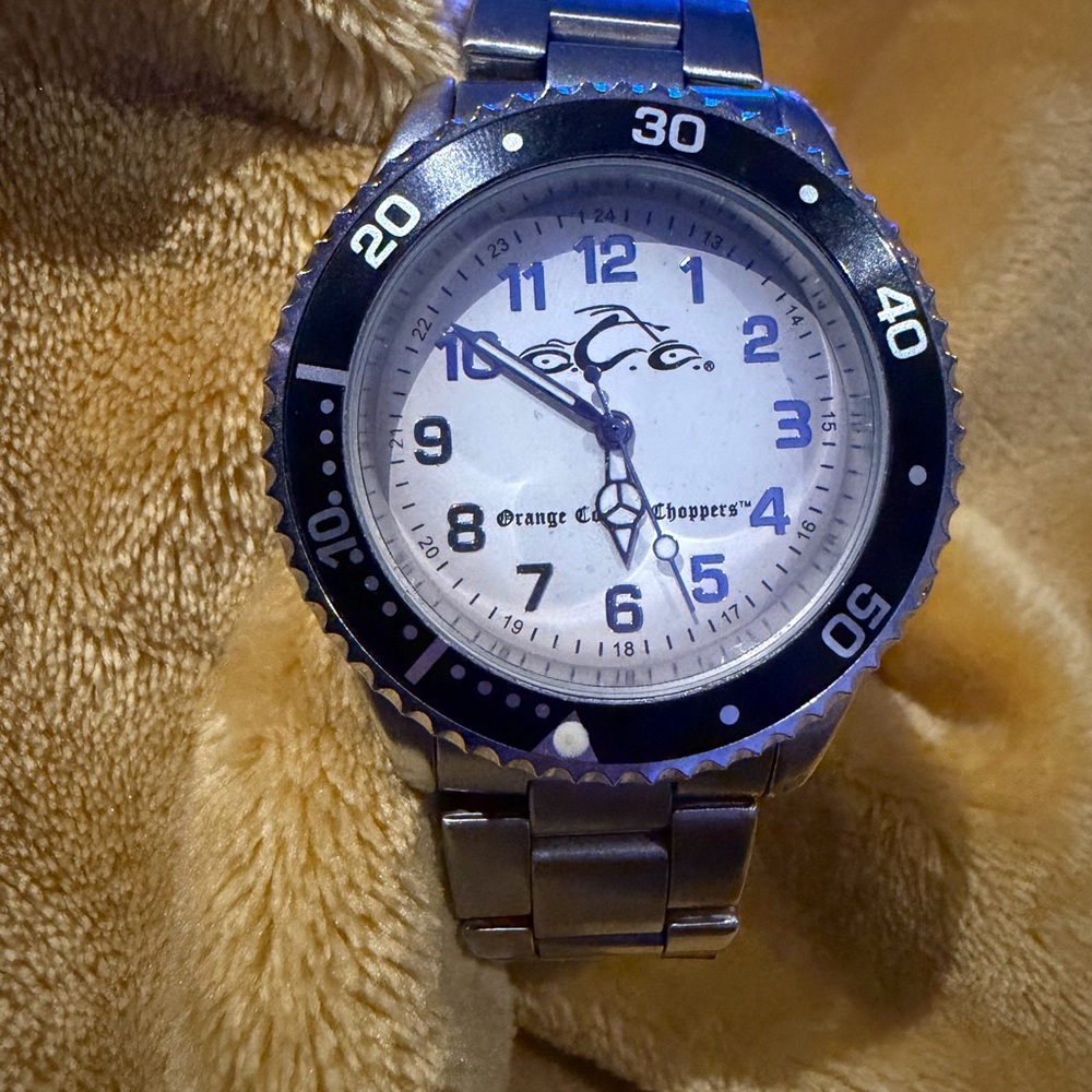 Orange County Choppers Silver and Black Watch